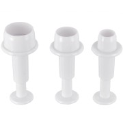 Set of 3 Cookie plungers for polymer clay - Circles x1|raw }}