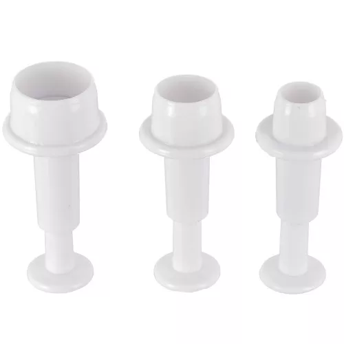 Set of 3 Cookie plungers for polymer clay - Circles x1