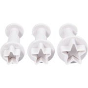 Set of 3 Cookie plungers for polymer clay - Stars x1