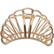 52x80mm Crocodile hair clip - Shell shape - Gold Tone x1|raw }}
