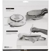 Embroidery hoop stand with 14.5cm and 22cm base - for punch needle x1