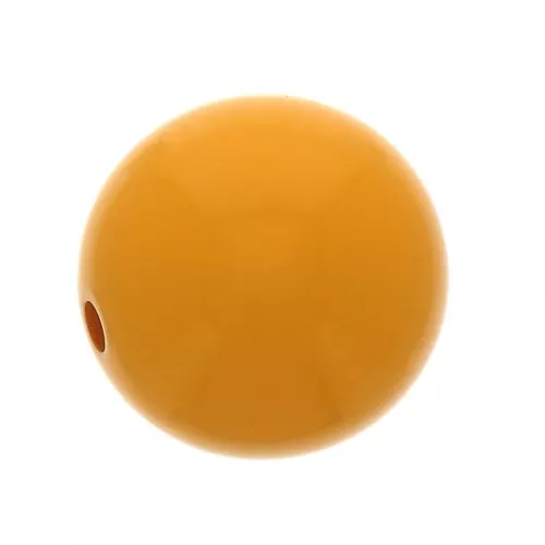 8mm Opaque resin bead - Mustard x1