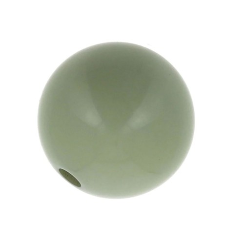 8mm Opaque resin bead - Verdigris x1