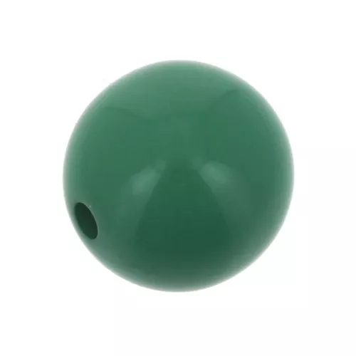 8mm Opaque resin bead - Green x1