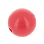10mm Opaque resin bead - Light Red x1