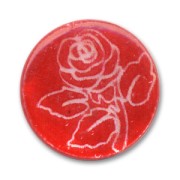 Mother-of-Pearl Round Pucks 20mm Red x4|raw }}