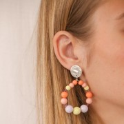 10mm Opaque resin bead - Pastel Pink x1