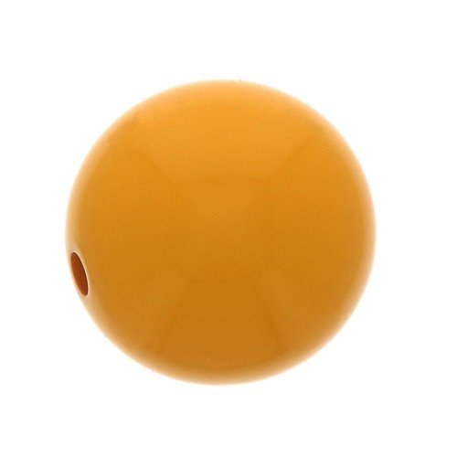 14mm Opaque resin bead - Mustard x1