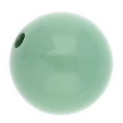 Perle en résine opaque 14 mm - Vert x1