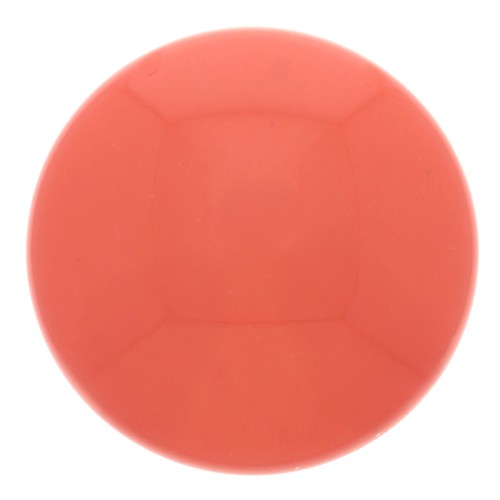 12mm Opaque resin cabochon - Red Coral x1
