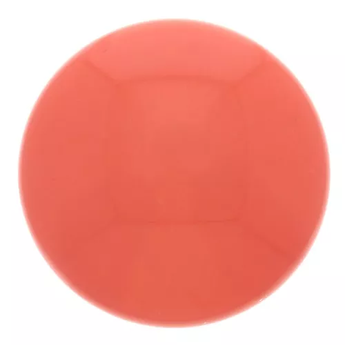 12mm Opaque resin cabochon - Red Coral x1
