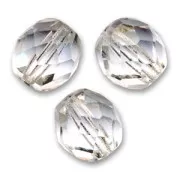 Fire Polished faceted round beads 8mm Crystal  x300
