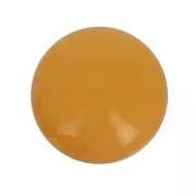 14mm Opaque resin cabochon - Mustard x1