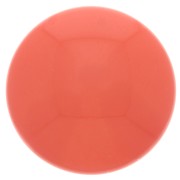 14mm Opaque resin cabochon - Red Coral x1|raw }}