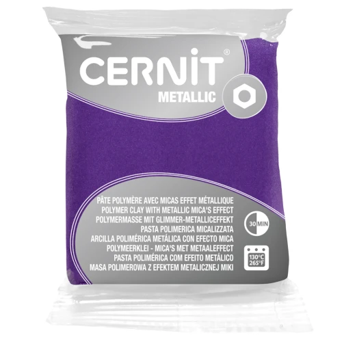 Metallic Cernit Polymer clay - Violet (n°900) 56gr x1