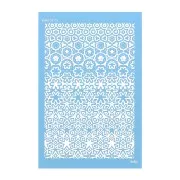 74x105mm Moiko Silk Screen for polymer clay - Flowers 13.23 x1