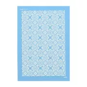 74x105mm Moiko Silk Screen for polymer clay - Simple Aboriginal pattern 13.21 x1