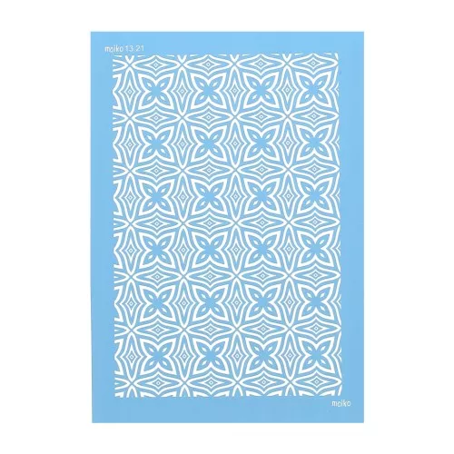 74x105mm Moiko Silk Screen for polymer clay - Simple Aboriginal pattern 13.21 x1