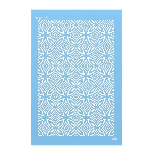 74x105mm Moiko Silk Screen for polymer clay - Small kaleidoscope 13.17 x1