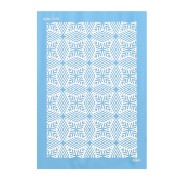 74x105mm Moiko Silk Screen for polymer clay - Kaleidoscope 13.50 x1