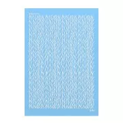 74x105mm Moiko Silk Screen for polymer clay - Braiding 12.32 x1