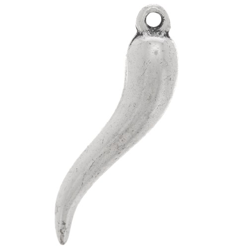 Pepper charm 27mm Old silver tone x1