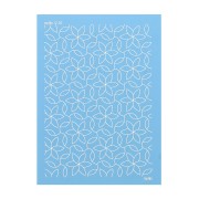74x105mm Moiko Silk Screen for polymer clay - Flowers 12.36 x1