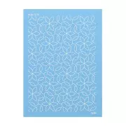 74x105mm Moiko Silk Screen for polymer clay - Flowers 12.36 x1