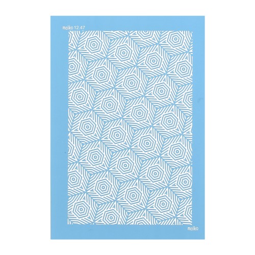 74x105mm Moiko Silk Screen for polymer clay - Aboriginal Turtle 12.47 x1