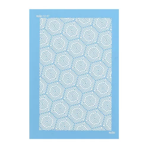 74x105mm Moiko Silk Screen for polymer clay - Aboriginal Turtle 12.47 x1