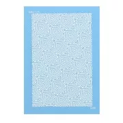 74x105mm Moiko Silk Screen for polymer clay - Aboriginal Triangle 12.45 x1