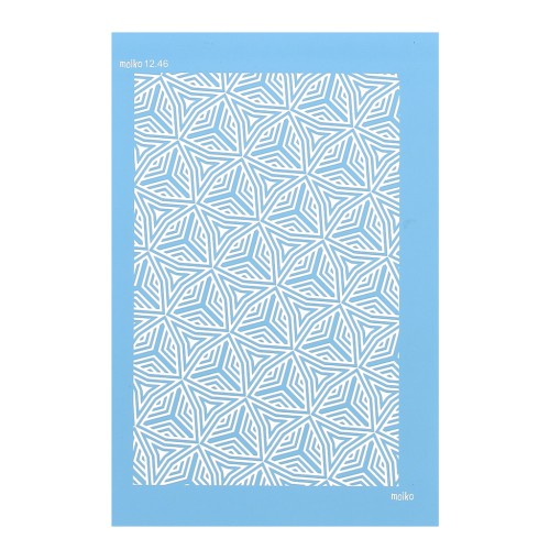 74x105mm Moiko Silk Screen for polymer clay - Triangle 12.46 x1