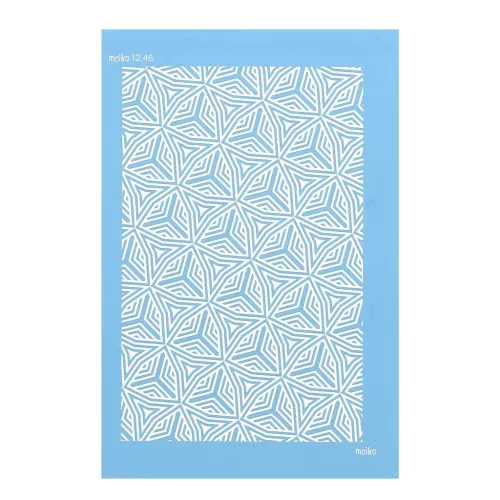 74x105mm Moiko Silk Screen for polymer clay - Triangle 12.46 x1