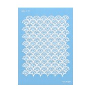 74x105mm Moiko Silk Screen for polymer clay - Fan pattern 12.44 x1|raw }}