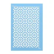 74x105mm Moiko Silk Screen for polymer clay - Cement tiles 12.53 x1