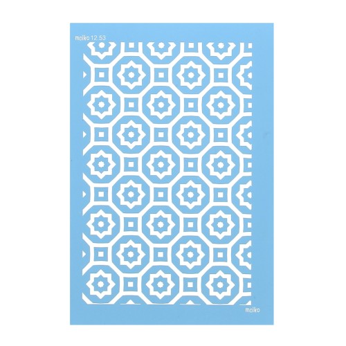 74x105mm Moiko Silk Screen for polymer clay - Cement tiles 12.53 x1