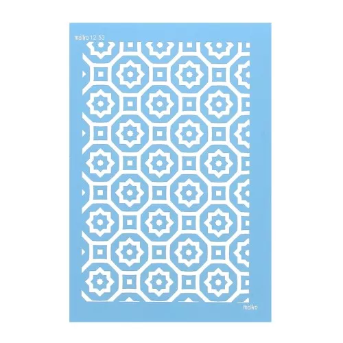 74x105mm Moiko Silk Screen for polymer clay - Cement tiles 12.53 x1