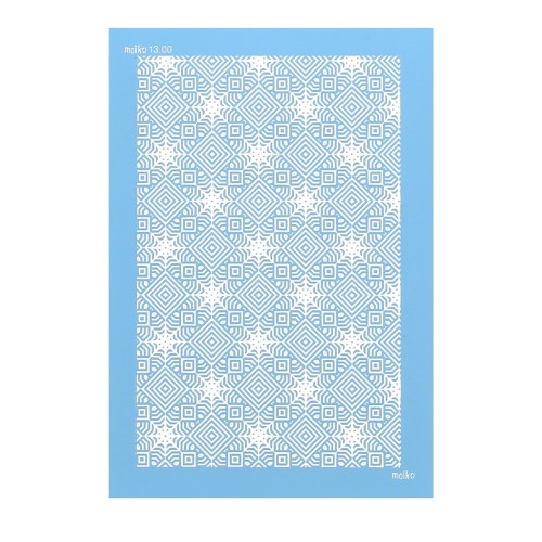 74x105mm Moiko Silk Screen for polymer clay - Rhombus 13.00 x1