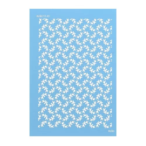 74x105mm Moiko Silk Screen for polymer clay - Small branches 13.49 x1
