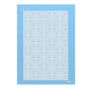 74x105mm Moiko Silk Screen for polymer clay - Triangles and Chevrons 12.50 x1|raw }}