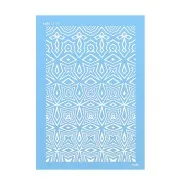 74x105mm Moiko Silk Screen for polymer clay - Aboriginal pattern 13.15 x1
