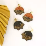 74x105mm Moiko Silk Screen for polymer clay - Indian Mandala 13.33 x1