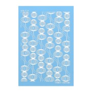74x105mm Moiko Silk Screen for polymer clay - Lanterns Caroline Cornic x1|raw }}