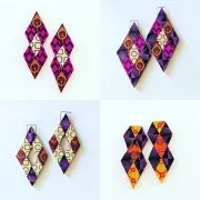 74x105mm Moiko Silk Screen for polymer clay - Elongateed Shell Caroline Cornic x1