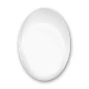 Magnifying cabochon 18x13mm Crystal x1