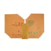 DIY Advent calendar - Kraft Village - Metallized x1