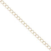 Chain 4 mm fine Gold plated x1m|raw }}