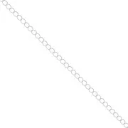 Chain Rombo 4 mm fine silver plating x1m