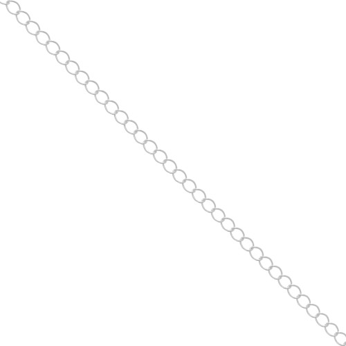 Chain Rombo 4 mm fine silver plating x1m