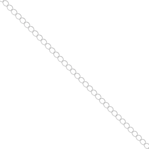 Chain Rombo 4 mm fine silver plating x1m